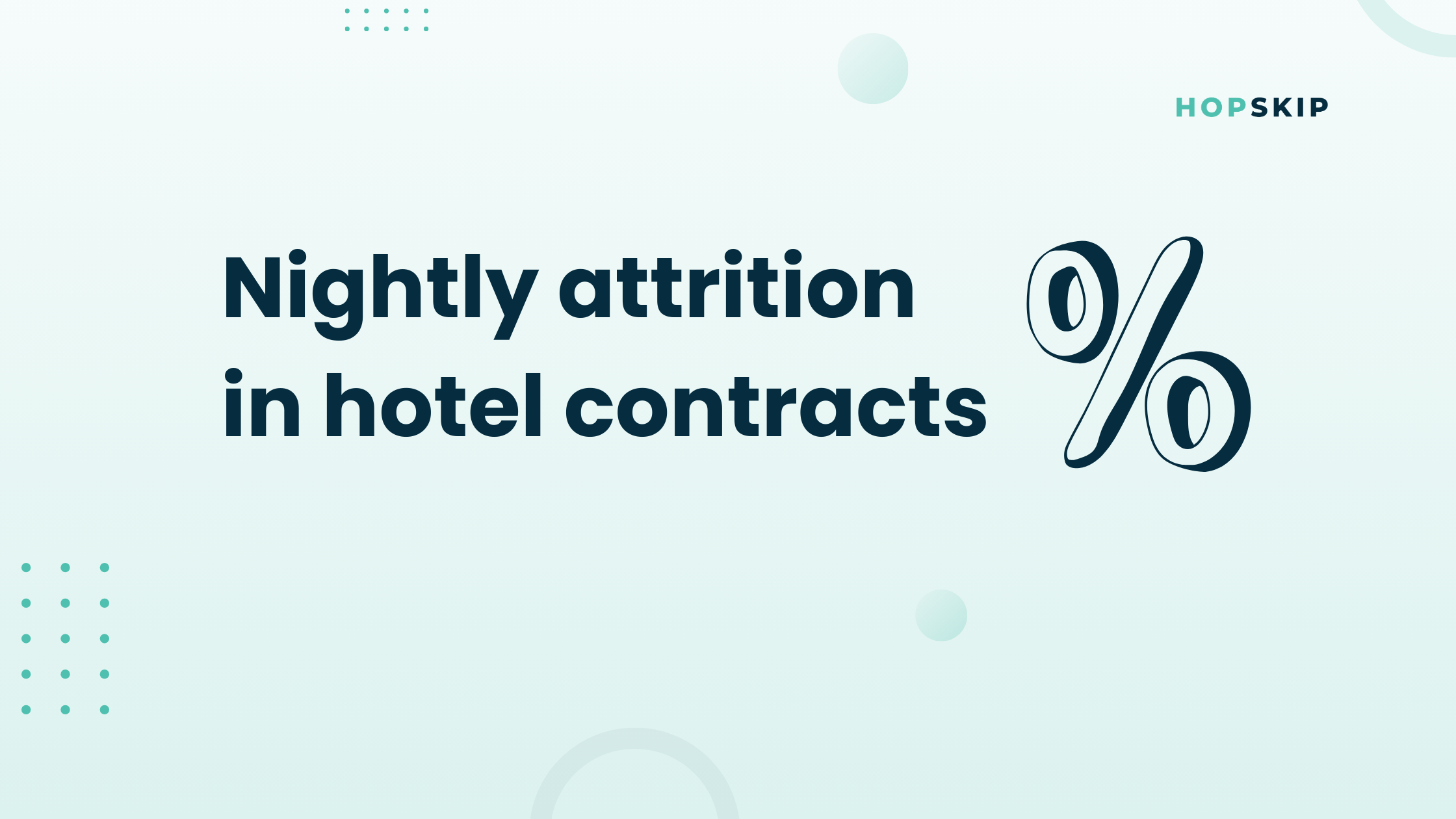 Nightly attrition in hotel contracts